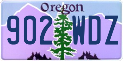 OR license plate 902WDZ