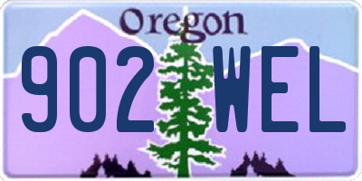 OR license plate 902WEL