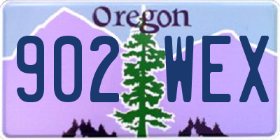 OR license plate 902WEX