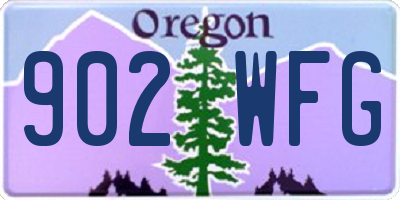 OR license plate 902WFG