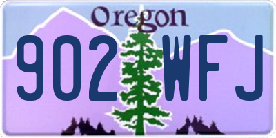 OR license plate 902WFJ