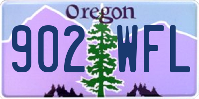 OR license plate 902WFL