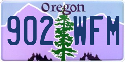 OR license plate 902WFM