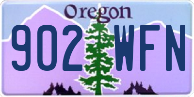OR license plate 902WFN
