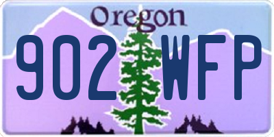 OR license plate 902WFP