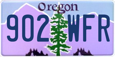OR license plate 902WFR