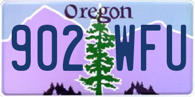 OR license plate 902WFU