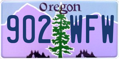OR license plate 902WFW