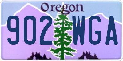 OR license plate 902WGA