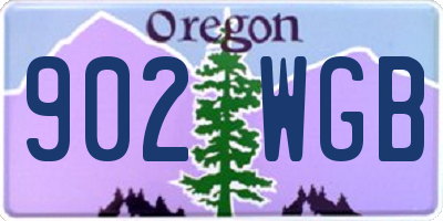 OR license plate 902WGB
