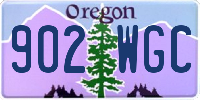 OR license plate 902WGC