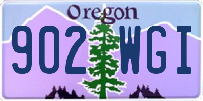 OR license plate 902WGI