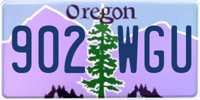 OR license plate 902WGU
