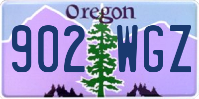 OR license plate 902WGZ