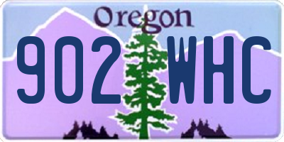 OR license plate 902WHC