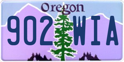 OR license plate 902WIA