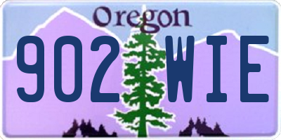 OR license plate 902WIE