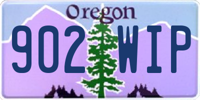 OR license plate 902WIP