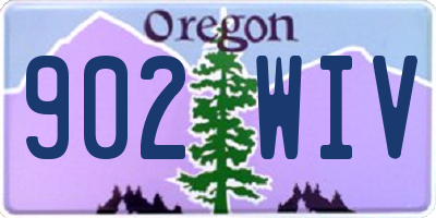 OR license plate 902WIV