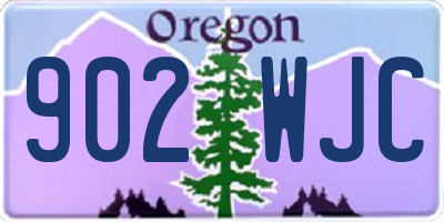 OR license plate 902WJC