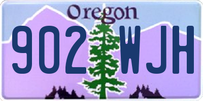 OR license plate 902WJH