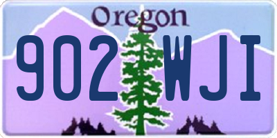 OR license plate 902WJI