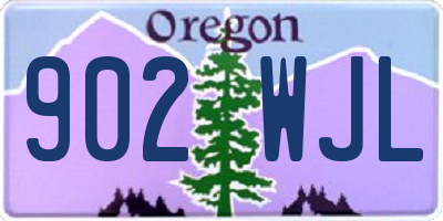 OR license plate 902WJL