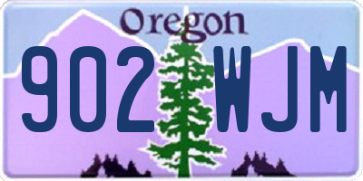 OR license plate 902WJM