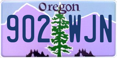 OR license plate 902WJN