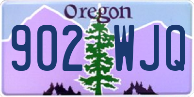 OR license plate 902WJQ