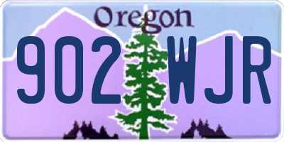 OR license plate 902WJR