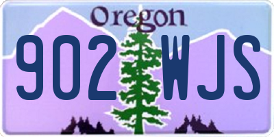 OR license plate 902WJS