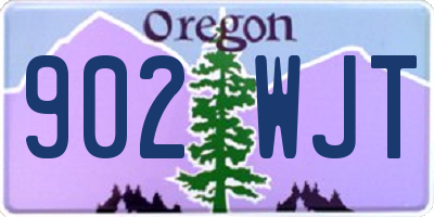 OR license plate 902WJT