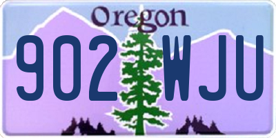 OR license plate 902WJU