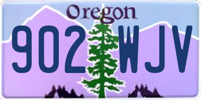 OR license plate 902WJV