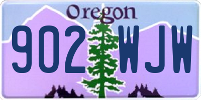 OR license plate 902WJW
