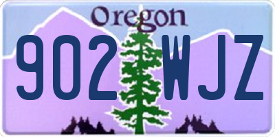 OR license plate 902WJZ