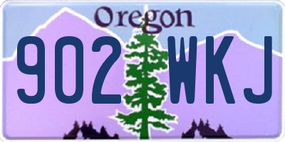 OR license plate 902WKJ