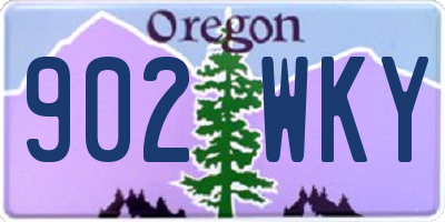 OR license plate 902WKY