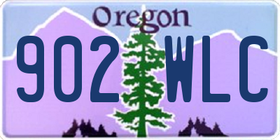 OR license plate 902WLC