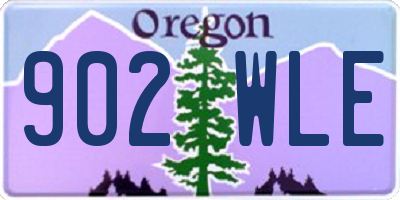 OR license plate 902WLE