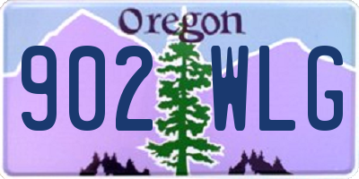 OR license plate 902WLG