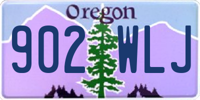 OR license plate 902WLJ