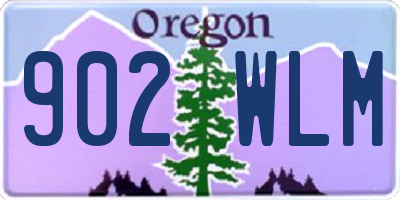 OR license plate 902WLM
