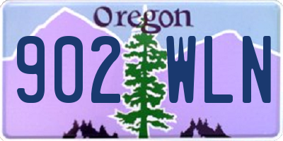 OR license plate 902WLN