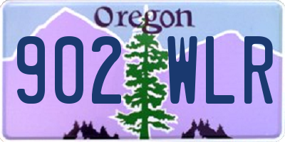 OR license plate 902WLR