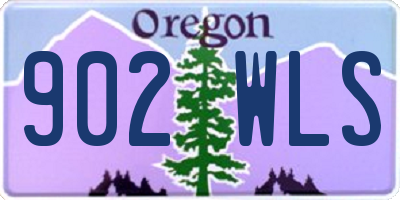 OR license plate 902WLS