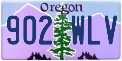 OR license plate 902WLV