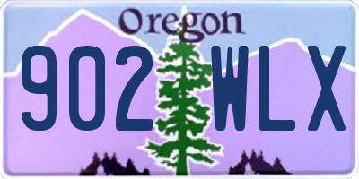 OR license plate 902WLX
