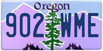 OR license plate 902WME